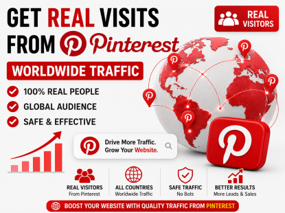 WorldWide Traffic from Pinterest